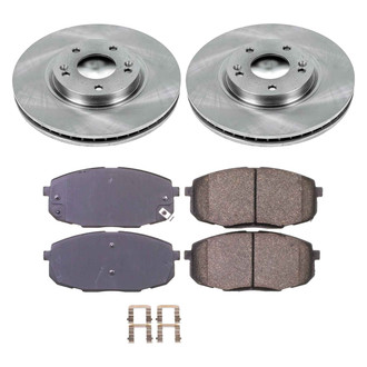 Callahan Brake Parts® - Plain Front Brake Kit