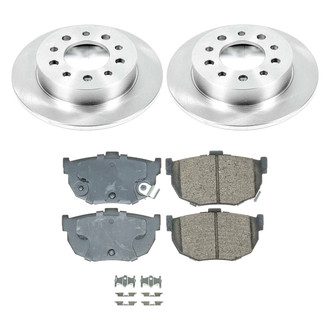 Callahan Brake Parts® - Plain Rear Brake Kit