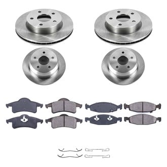 Callahan Brake Parts® - Plain Front and Rear Brake Kit