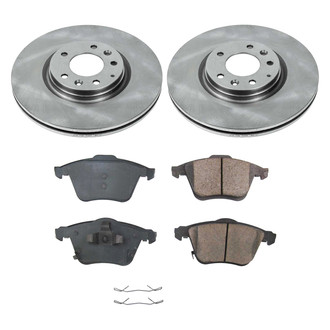 Callahan Brake Parts® - Plain Front Brake Kit