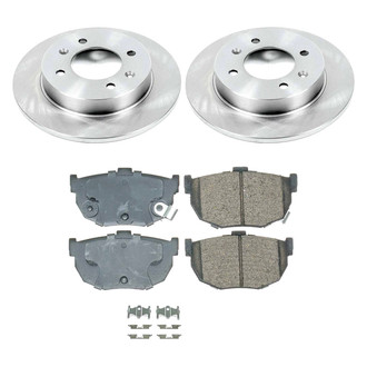 Callahan Brake Parts® - Plain Rear Brake Kit