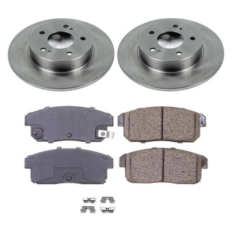 Callahan Brake Parts® - Plain Rear Brake Kit