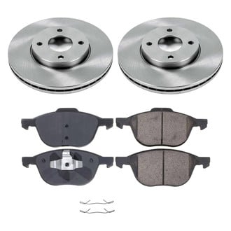 Callahan Brake Parts® - Plain Front Brake Kit