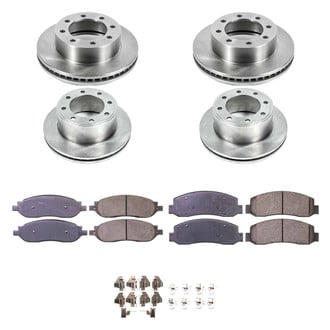 Callahan Brake Parts® - Plain Front and Rear Brake Kit