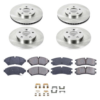 Callahan Brake Parts® - Plain Front and Rear Brake Kit
