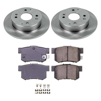 Callahan Brake Parts® - Plain Rear Brake Kit