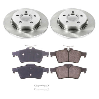 Callahan Brake Parts® - Plain Rear Brake Kit