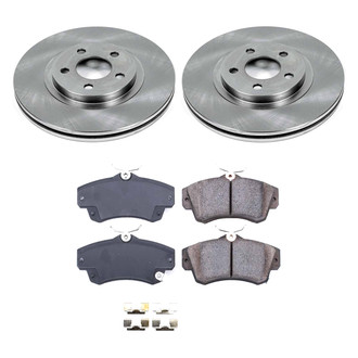 Callahan Brake Parts® - Plain Front Brake Kit