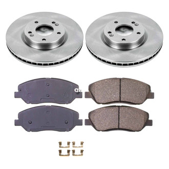Callahan Brake Parts® - Plain Front Brake Kit