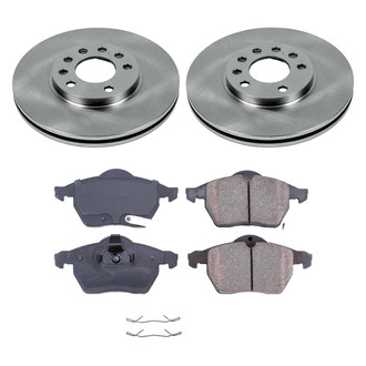 Callahan Brake Parts® - Plain Front Brake Kit