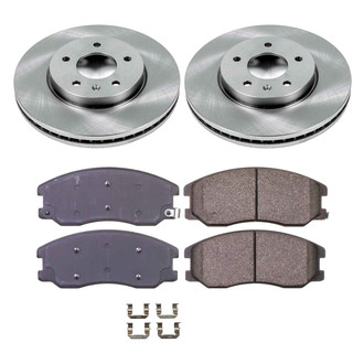 Callahan Brake Parts® - Plain Front Brake Kit
