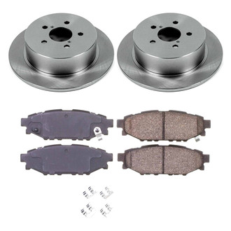 Callahan Brake Parts® - Plain Rear Brake Kit