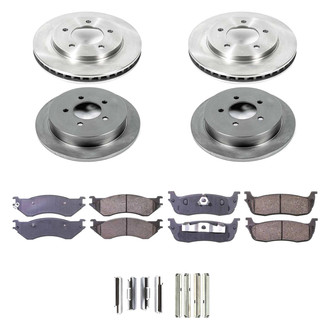 Callahan Brake Parts® - Plain Front and Rear Brake Kit