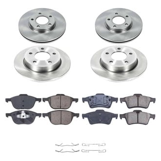 Callahan Brake Parts® - Plain Front and Rear Brake Kit