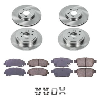 Callahan Brake Parts® - Plain Front and Rear Brake Kit