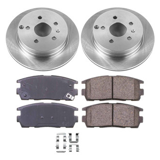 Callahan Brake Parts® - Plain Rear Brake Kit
