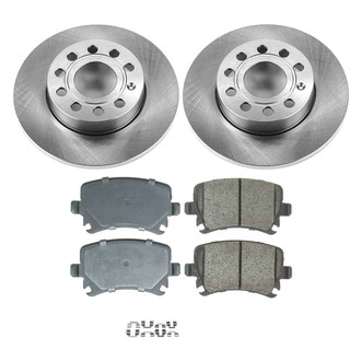 Callahan Brake Parts® - Plain Rear Brake Kit