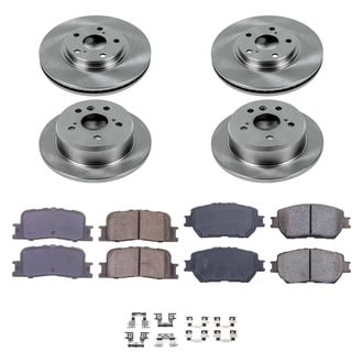 Callahan Brake Parts® - Plain Front and Rear Brake Kit