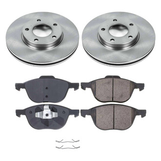 Callahan Brake Parts® - Plain Front Brake Kit