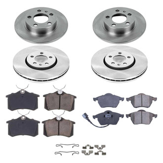 Callahan Brake Parts® - Plain Front and Rear Brake Kit