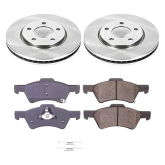 Callahan Brake Parts® - Plain Front Brake Kit