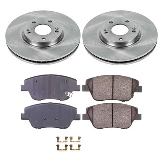Callahan Brake Parts® - Plain Front Brake Kit