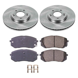 Callahan Brake Parts® - Plain Front Brake Kit