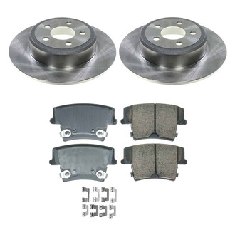 Callahan Brake Parts® - Plain Rear Brake Kit