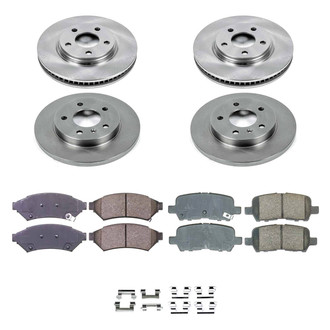 Callahan Brake Parts® - Plain Front and Rear Brake Kit