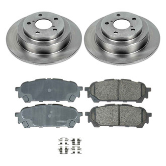 Callahan Brake Parts® - Plain Rear Brake Kit