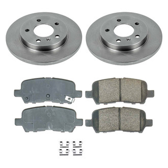 Callahan Brake Parts® - Plain Rear Brake Kit