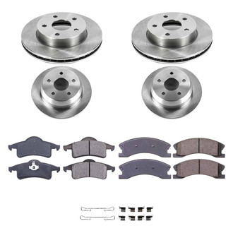Callahan Brake Parts® - Plain Front and Rear Brake Kit
