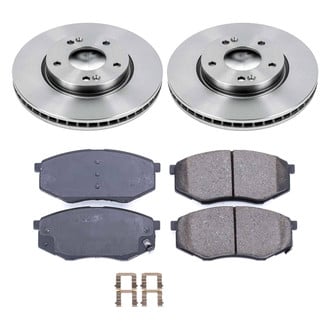 Callahan Brake Parts® - Plain Front Brake Kit