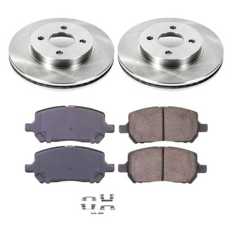Callahan Brake Parts® - Plain Front Brake Kit