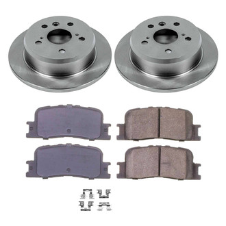 Callahan Brake Parts® - Plain Rear Brake Kit
