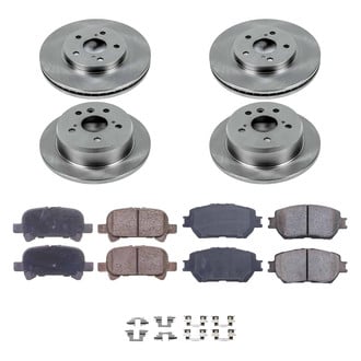 Callahan Brake Parts® - Plain Front and Rear Brake Kit