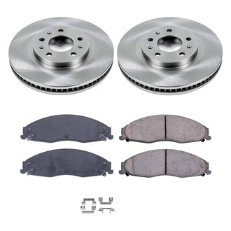 Callahan Brake Parts® - Plain Front Brake Kit
