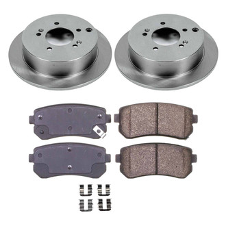 Callahan Brake Parts® - Plain Rear Brake Kit