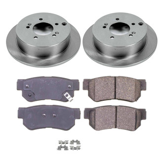 Callahan Brake Parts® - Plain Rear Brake Kit