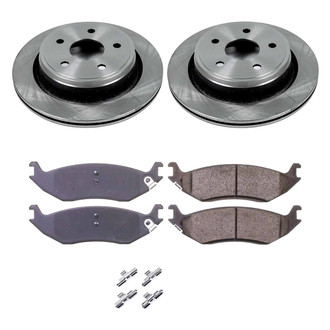 Callahan Brake Parts® - Plain Rear Brake Kit
