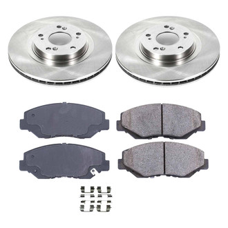 Callahan Brake Parts® - Plain Front Brake Kit