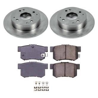 Callahan Brake Parts® - Plain Rear Brake Kit