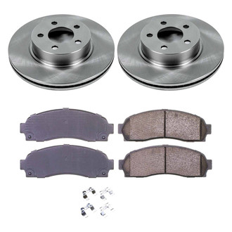Callahan Brake Parts® - Plain Front Brake Kit