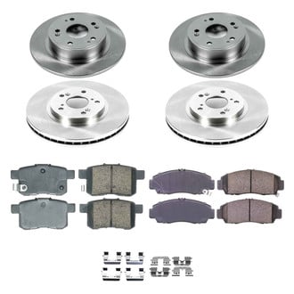 Callahan Brake Parts® - Plain Front and Rear Brake Kit