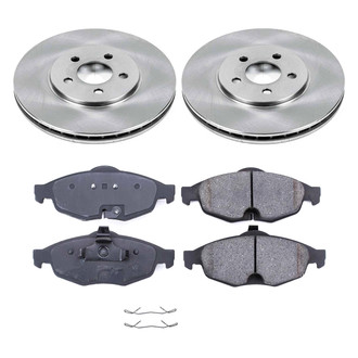 Callahan Brake Parts® - Plain Front Brake Kit