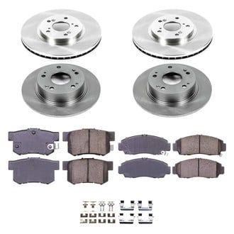 Callahan Brake Parts® - Plain Front and Rear Brake Kit