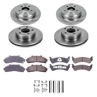 Callahan Brake Parts® - Plain Front and Rear Brake Kit