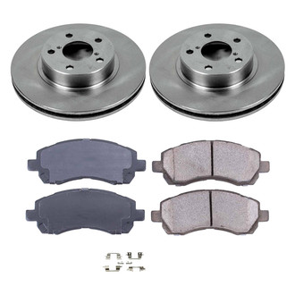 Callahan Brake Parts® - Plain Front Brake Kit
