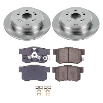 Callahan Brake Parts® - Plain Rear Brake Kit