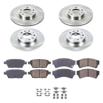 Callahan Brake Parts® - Plain Front and Rear Brake Kit